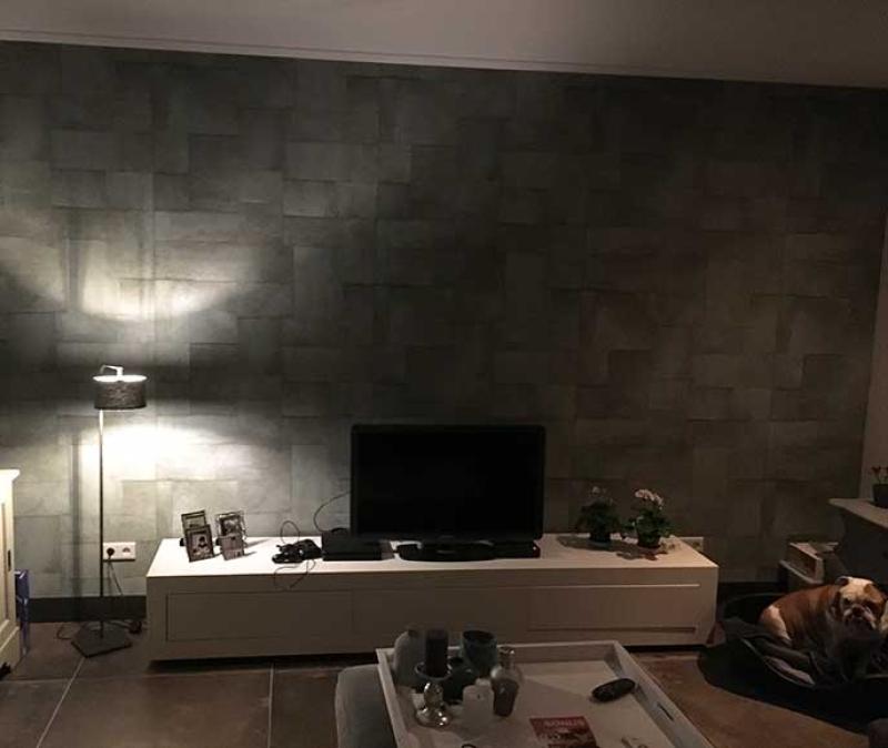 mink-schilderwerken-behang-woonlkamer